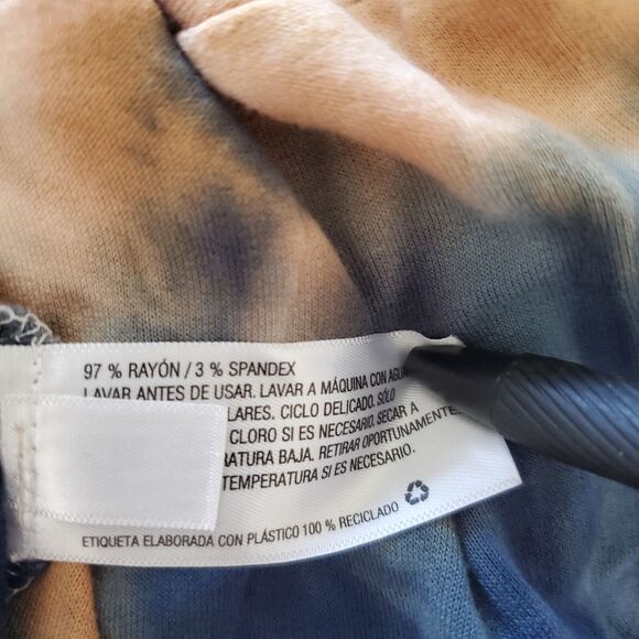 COLSIE Jogger Set XL Pants Cropped Hoodie Top Terry Soft Tie Dye Blue Wh… - Picture 12 of 14